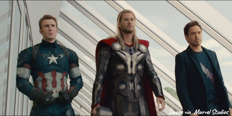 Avengers Age Of Ultron :- Captain America , Ironman , Thor  (Credit Marvel studios)