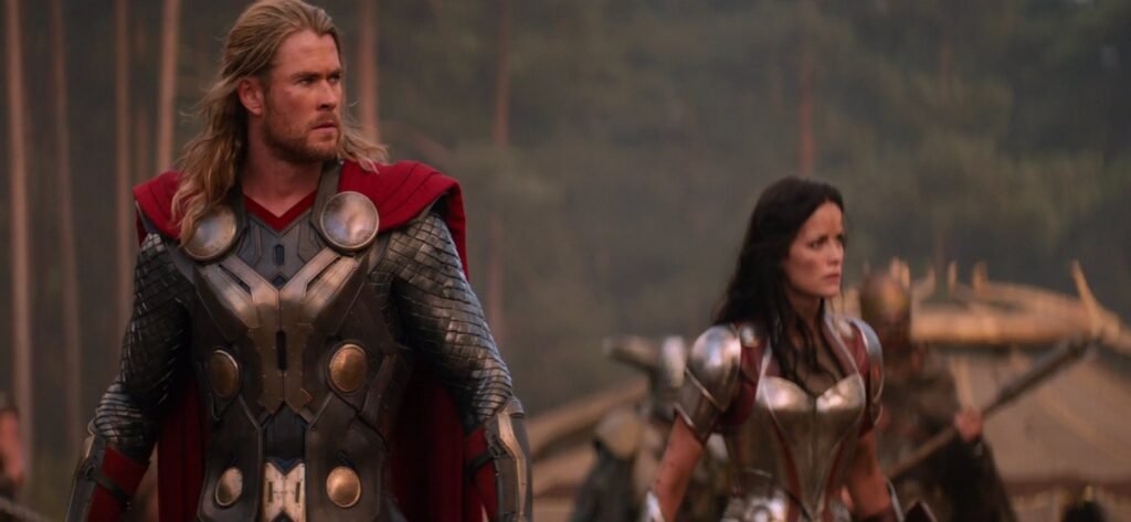 Thor The Dark World :- Thor , Lady Sif (Credit - Marvel Studios)