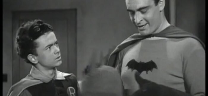 Batman 1943 :- Lewis Gilbert Wilson as Bruce Wayne/Batman (Credit - Warner Bros. & DC comics)