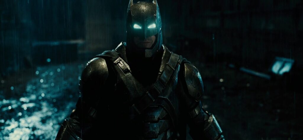 Batman v Superman :- Bruce Wayne/Batman, Superman Fight Suit (Credit - Warner Bros. & DC Comic)