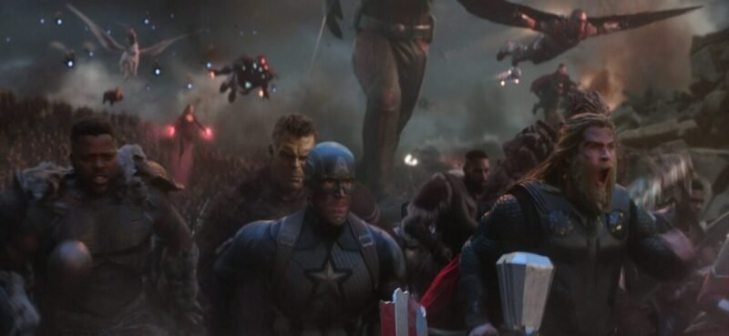 Avengers Endgame :- Chris Evans as Steve Rogers / Captain America , Chris Hemsworth as Thor (Credit - Marvel studios)