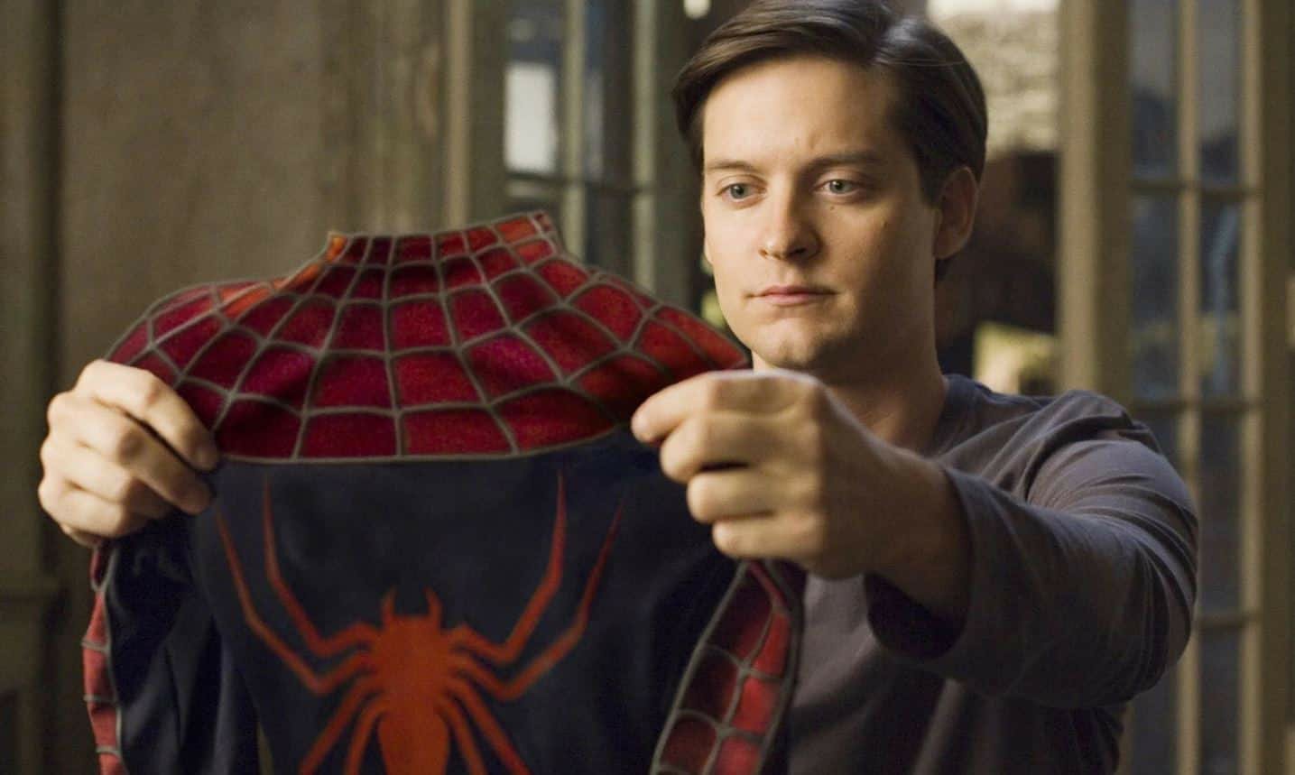 Spiderman 2 :- Tobey Maguire as Peter Parker/Spider man (Credit - Marvel Studios & Sony Pictures)
