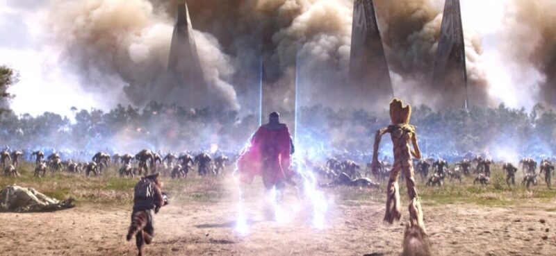 Avengers Infinity War :- Thor, Groot, Rocket (Credit - Marvel Studios)