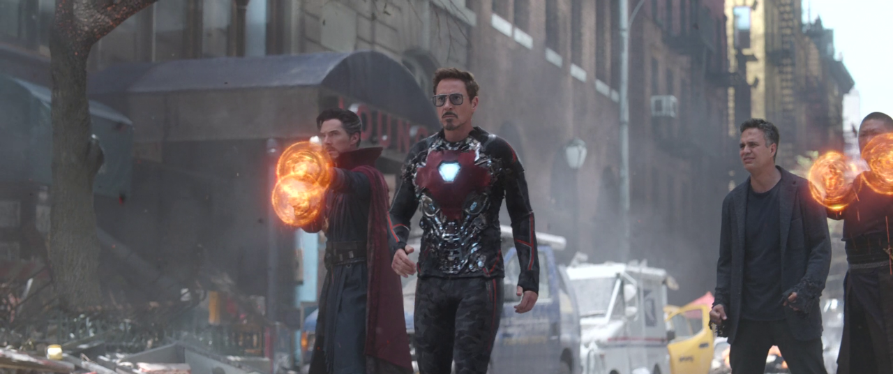 Avengers Infinity War :- Robert Downey Jr. as Tony Stark / Iron Man, Chris Evans as Steve Rogers / Captain America, Scarlett Johansson as Natasha Romanoff / Black Widow (Credit Marvel Studios)