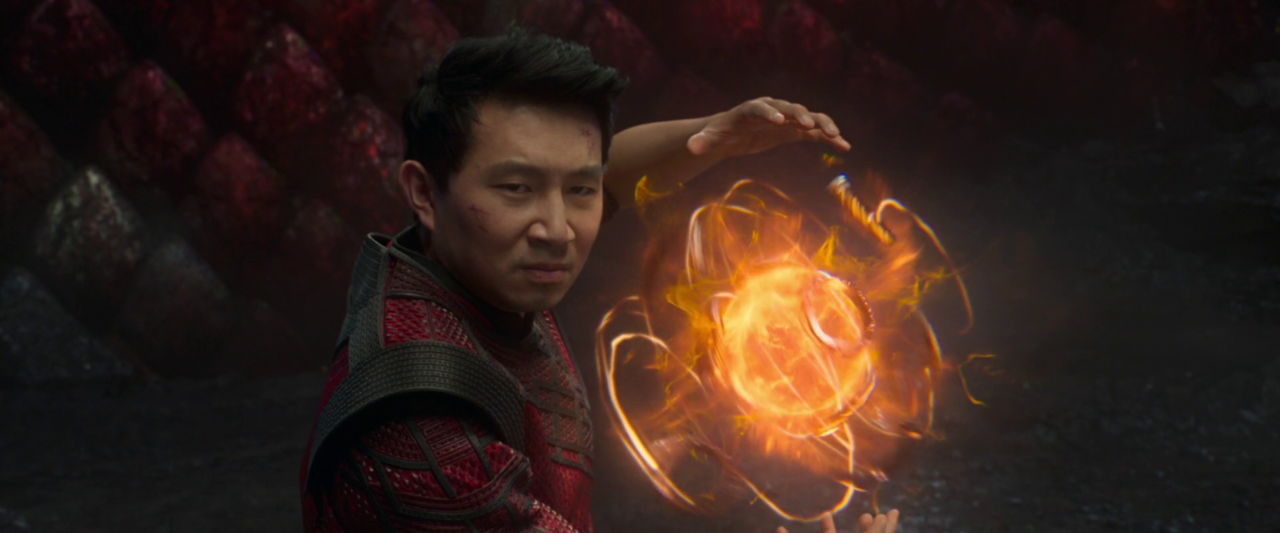 Shang-Chi and the Legend of the Ten Rings :- Simu Liu as Shang Chi, Awkwafina, Meng’er Zhang, Fala Chen ( Credit - Marvel Studios)