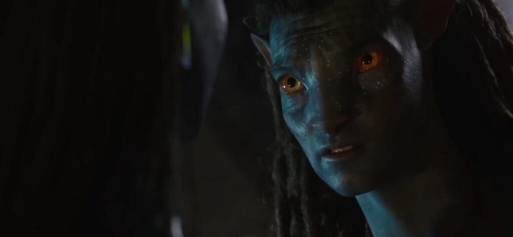 Avatar The Way Of Water :- Sam Worthington as Jake Sully (Credit - 20th Century Fox)