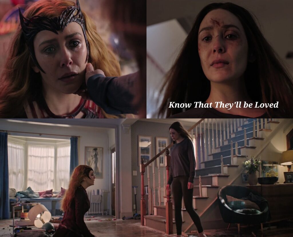 What Did Wanda Say To Scarlett Witch Multiverse Of Madness. Meaning, Explained :- Know That They'll be Loved. (Credit - Marvel Studios)