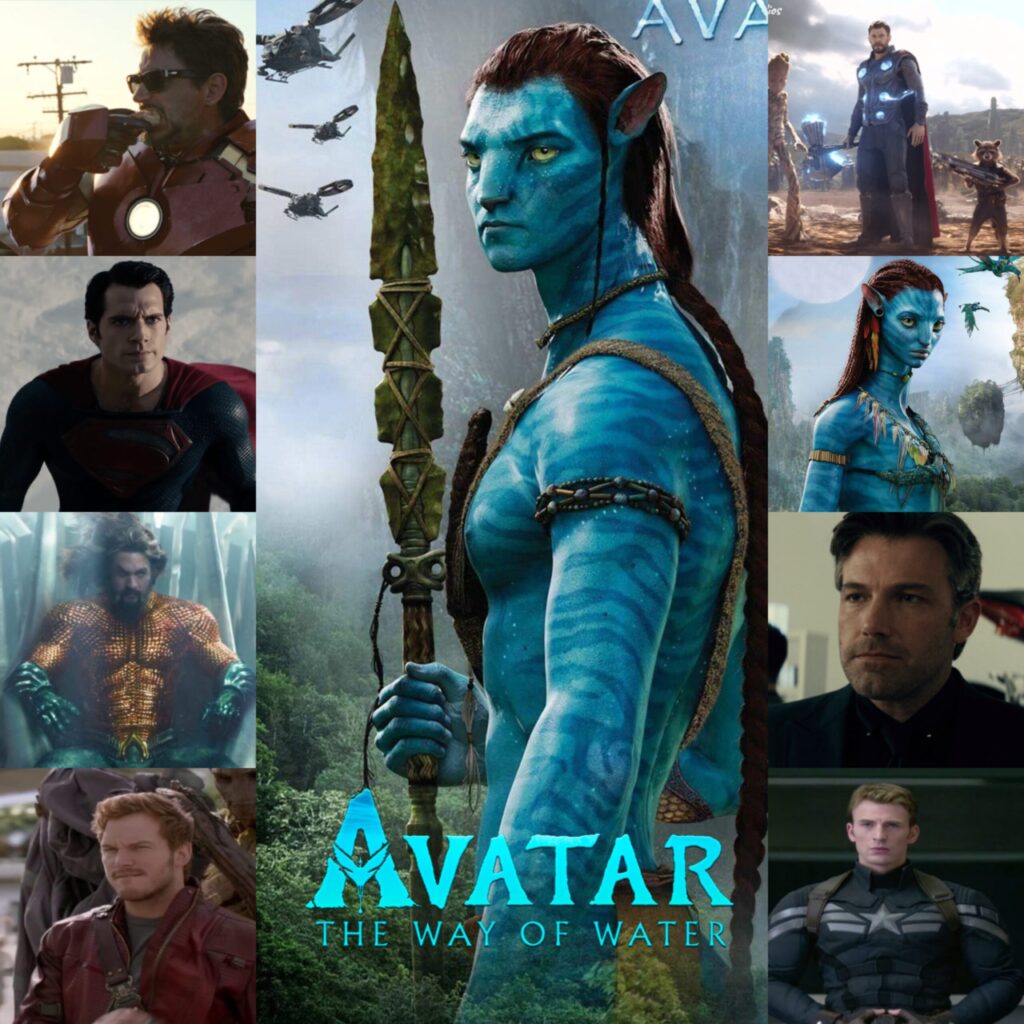 Avatar Height Comparison To Marvel & DC Heros & Villains Height (Credit - Marvel Studios, DC Comics, Warner Bros, 20th Century Fox)
